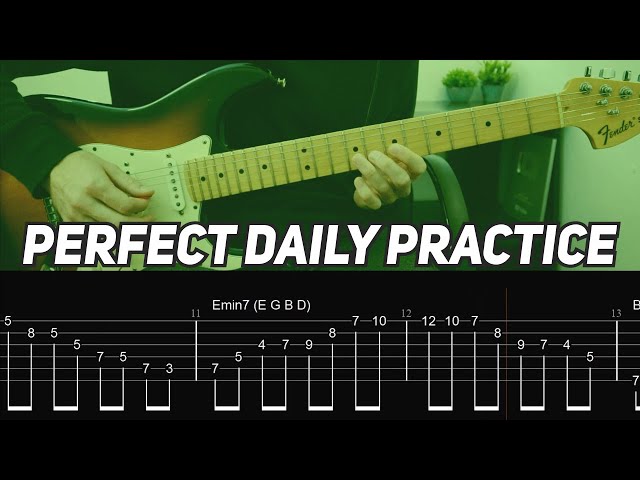 Perfect Daily Practice | Alternative Picking + Arpeggios + Fretboard Visualization