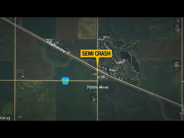 Train hits Semi-Truck near Alta, IA