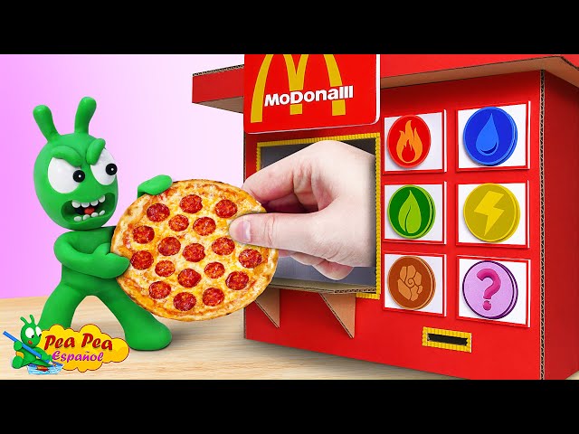 Pea Pea Juega Vendiendo Comida en Tienda McDonald's - Cartoon for Kids - Pea Pea Español