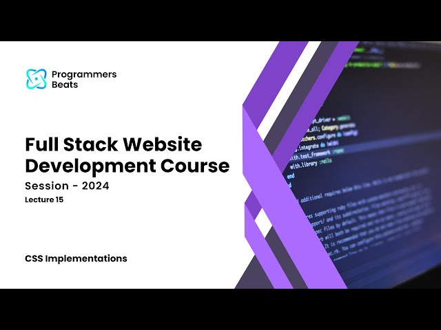 Full Stack Web Development Course in Hindi / Urdu | Lecture 15 | CSS Implementations