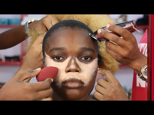 OMG😱 VIRAL ⬆️ MAKEUP TRANSFORMATION  👆100M VIEWS VIDEO  ⬆️ UNBELIEVABLE ⬆️😱 DARK SKIN  MAKEUP 😱