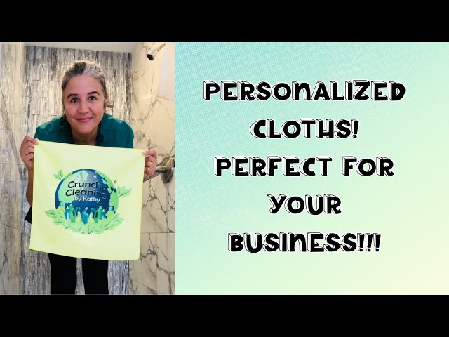 Great cleaning cloths you can get personalized for your business or as a gift!