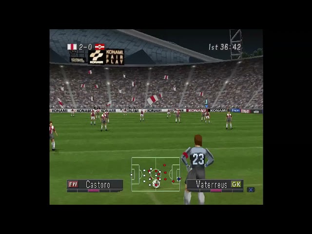 [PS1] Winning Eleven 2002 - Master League Gameplay (Hard)