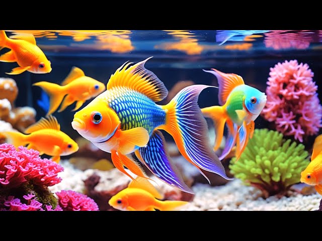 🐠 Relaxing 4K Aquarium Ambience 🌊 – Beautiful Marine Life and Calming Sounds