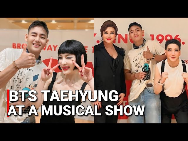 BTS Taehyung 뷔 Spends His military Day off Attending a Musical Show with Park Hyoshin BTS V 2024