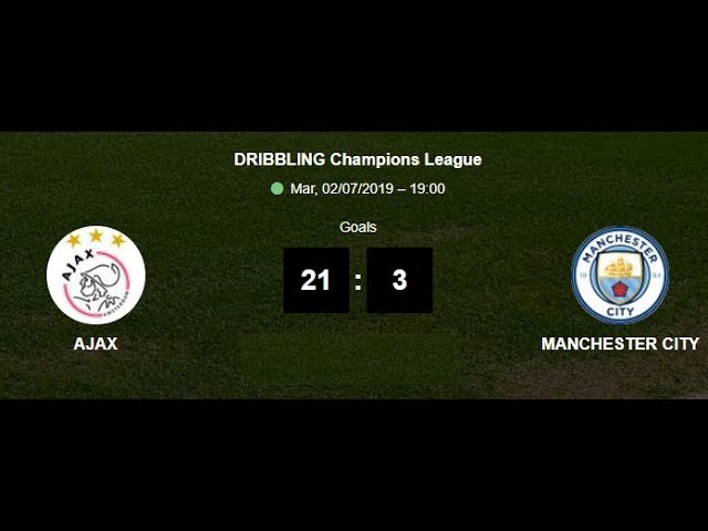 AJAX  - MANCHESTER CITY Quarti di finale Dribbling Champions League 2019 Under 16