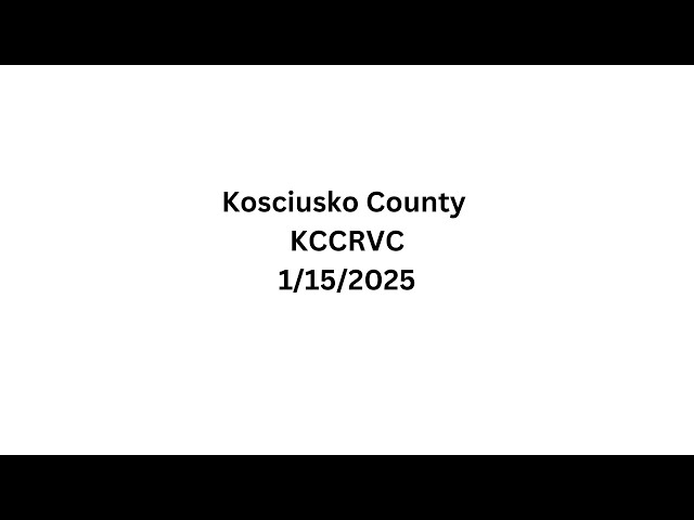 KCCRVC 1/15/2025 9am