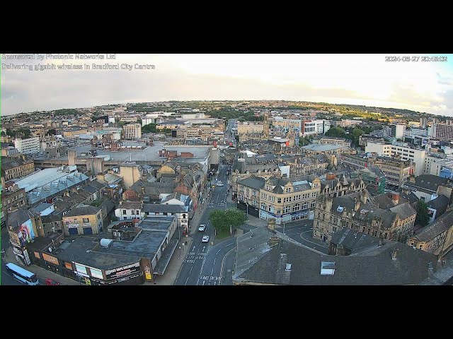 BRADFORD City Centre Webcam Live 24/7 🔴