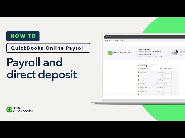 How to run payroll and switch employees to direct deposit in QuickBooks Online