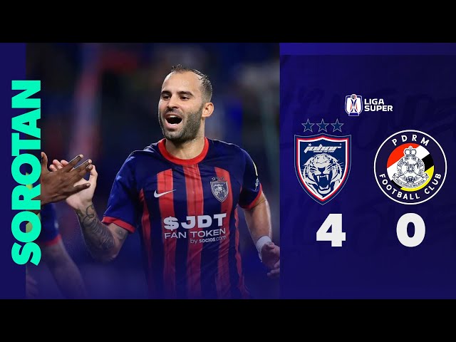 Johor Darul Ta'zim 4-0 PDRM FC | Sorotan Perlawanan Liga Super 2024/25