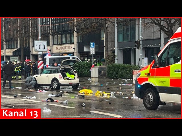 Live: Large number of people injured after driver hits a group of people in Munich