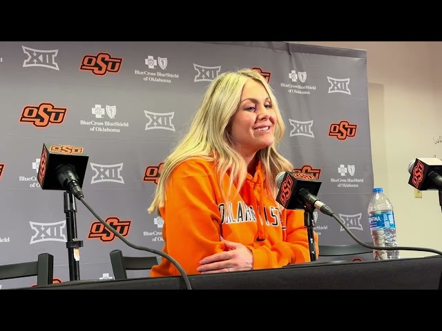 Jacie Hoyt talks with the media — Feb. 6, 2025