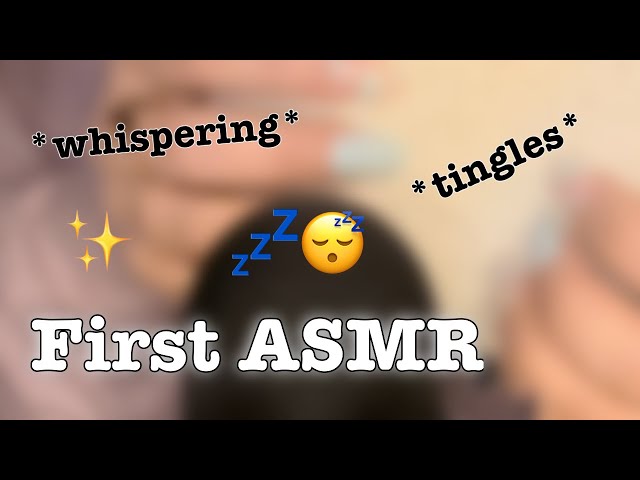 My first ASMR video 💤🌙 (whispering + random triggers)