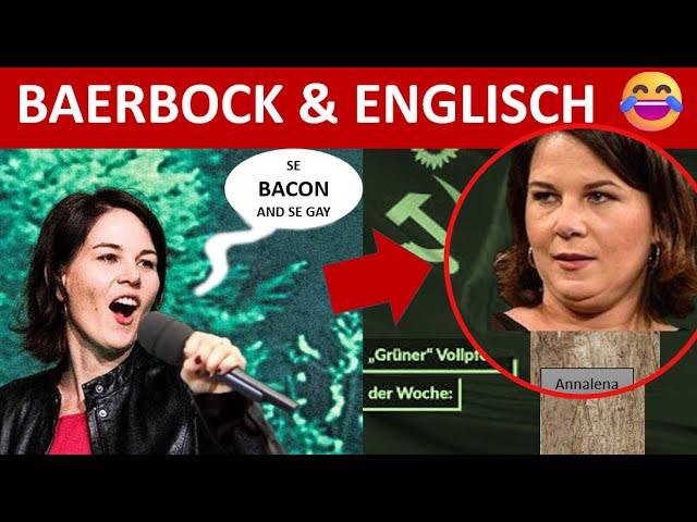 💥Baerbock-  Best of Englisch 😂💥 SE GLASS is HALB EMPTY