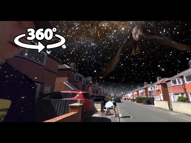 360 VR - Sudden Alien Blizzard in Cusworth Doncaster