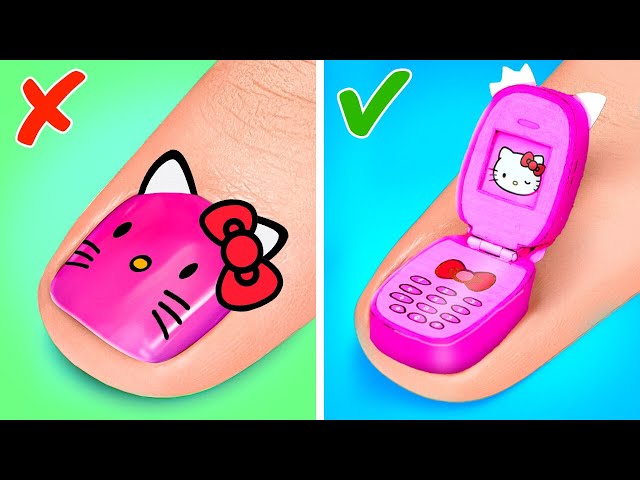 Barbie Made Hello Kitty Phone 💖 *From Nerd To Popular Cat Beauty Makeover and How To Become A Cat*