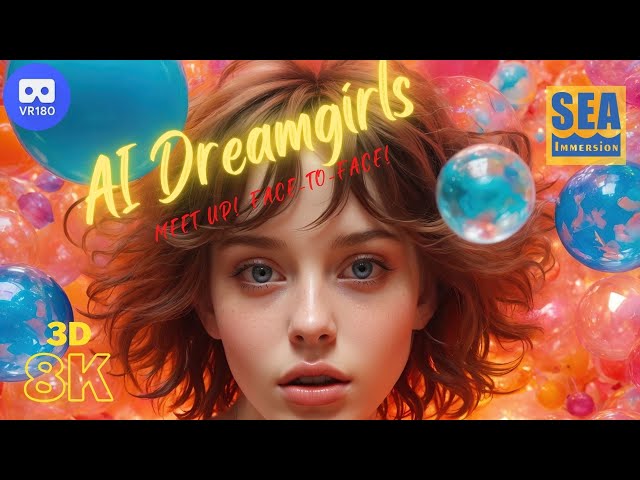 Ai Goddesses, Dreamgirls in 8K 3D VR180 - meet them up close, face-to-face!