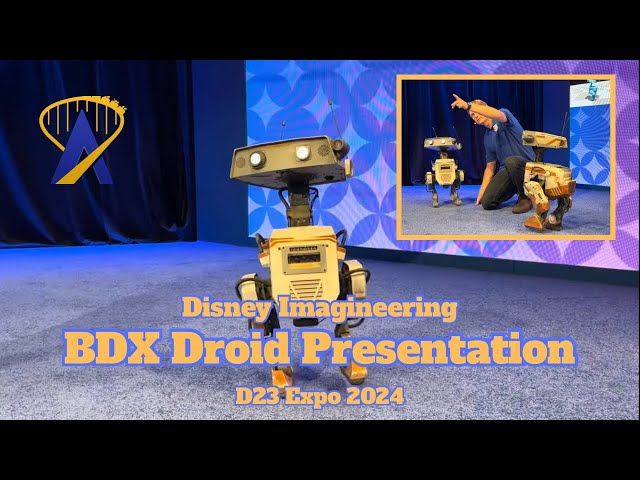 BDX Droid Presentation from Disney Imagineering at D23 Expo 2024