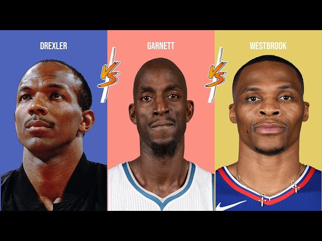 Comparison: Drexler vs Garnett vs Westbrook