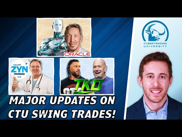 CTU Swing Trades: Oracle $ORCL + Stargate AI | Bitcoin $BTC $IREN | WWE + UFC $TKO | ZYN Stock $PM