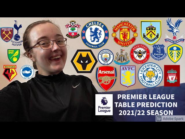 PREMIER LEAGUE TABLE PREDICTION 2021/22 SEASON!