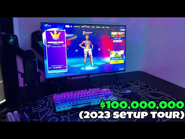 My $100,000,000 Fortnite Gaming Setup Tour!