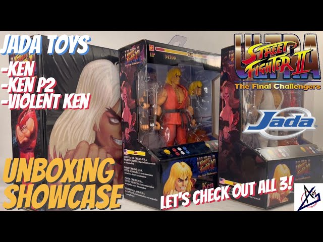 Jada Toys Ultra Street Fighter 2 Ken & Violent Ken  - Unboxing Showcase Review