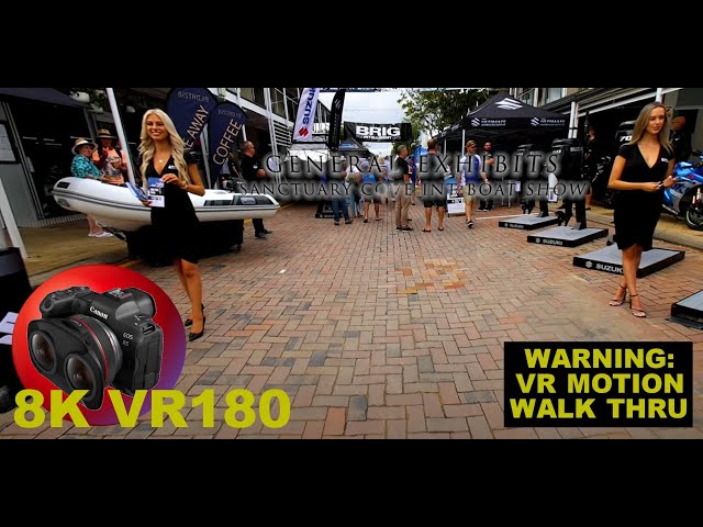 8K VR180 SANCTUARY COVE BOAT SHOW 2022: Walk Part 2 Brig/Suzuki/ePropulsion/Whittley/Yamaha/Surtees