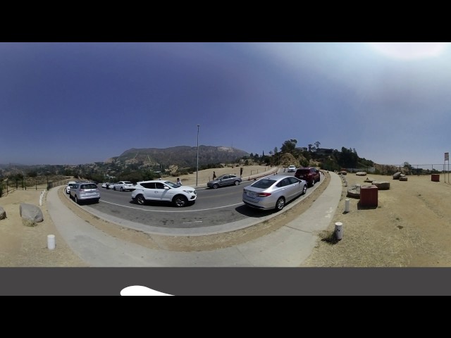 Hollywood sign in 3D VR