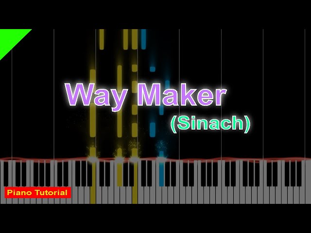 Way Maker (Sinach) - Easy Piano Tutorial