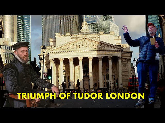 The Triumph of Tudor London - Cheapside, Royal Exchange Historical Walking Tour (4K)