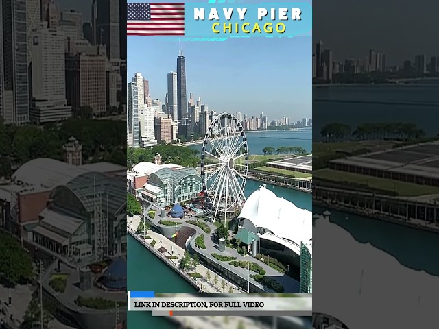 Navy Pier, Chicago is a popular tourist destination  #traveling #nature #viralvideos #fact #beach