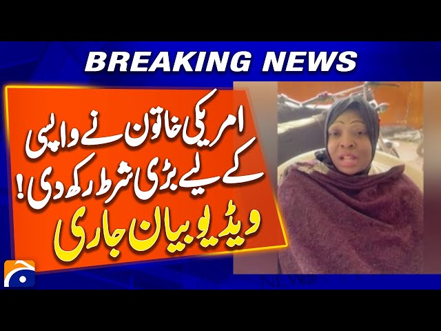 American Woman Sets Conditions for Return | Exclusive Video Statement Released | Breaking News