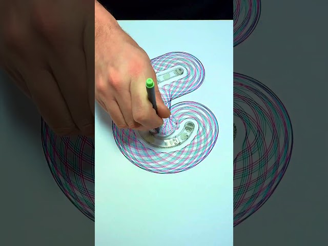 Curved Perfection in Harmonious Colors #spirographshr #satisfying #spirograph #usa #asmr #art