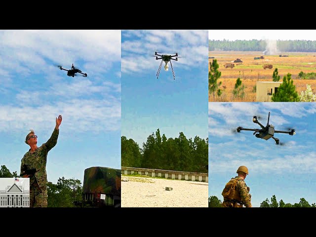 Marines Training with Small Unmanned Aircraft Systems (sUAS) - Camp Lejeune, North Carolina