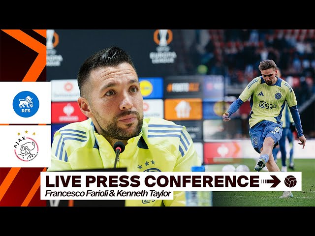 🎙️  LIVE 18:00 | Persconferentie Francesco Farioli & Kenneth Taylor | FC RFS - Ajax | Europa League