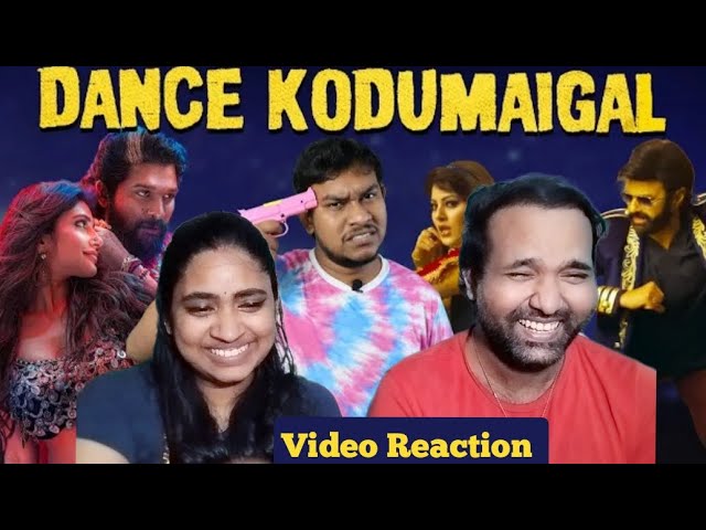 Dance Kodumaigal 🤣😁😜😆 Funniest Dance Troll | Empty Hand Video Reaction | Tamil Couple Reaction