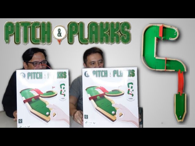 We Unbox Pitch and Plakks - Miniature Golf at Home - Finger Flicking!