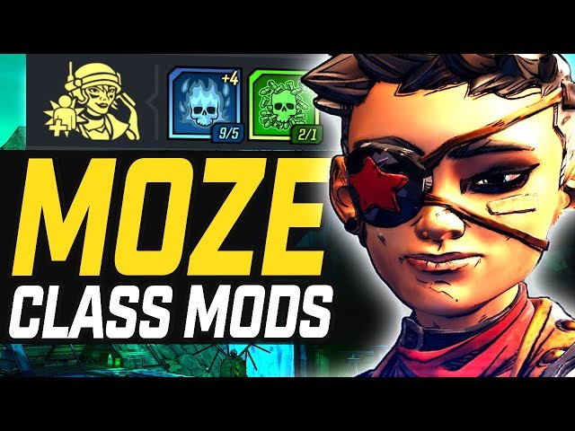 Borderlands 3 | Moze - All Unique Legendaries & Builds (Class Mods)