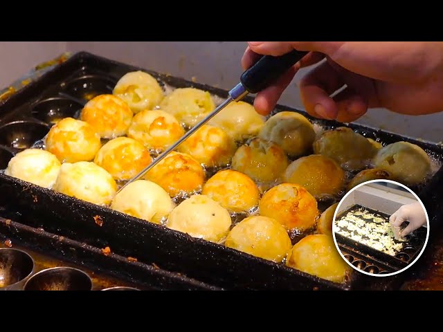 Amazing Skill of Takoyaki Cooking || Chinese Food Fantasy