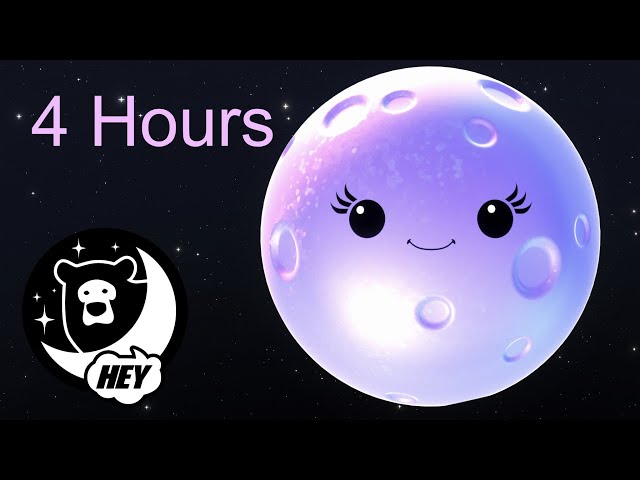 Hey Bear Bedtime - Luna - Mindful Moon - Relaxing animation with sleep music - 4 Hours