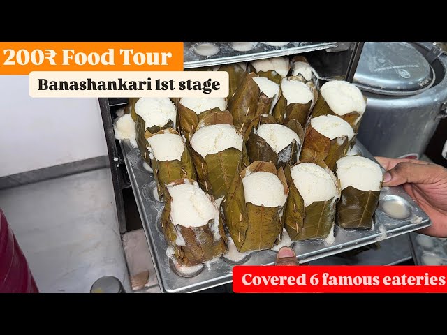 200₹ Banashankari Food Tour |  Food Walk Covering 6 Famous Eateries | Monk Vlogs