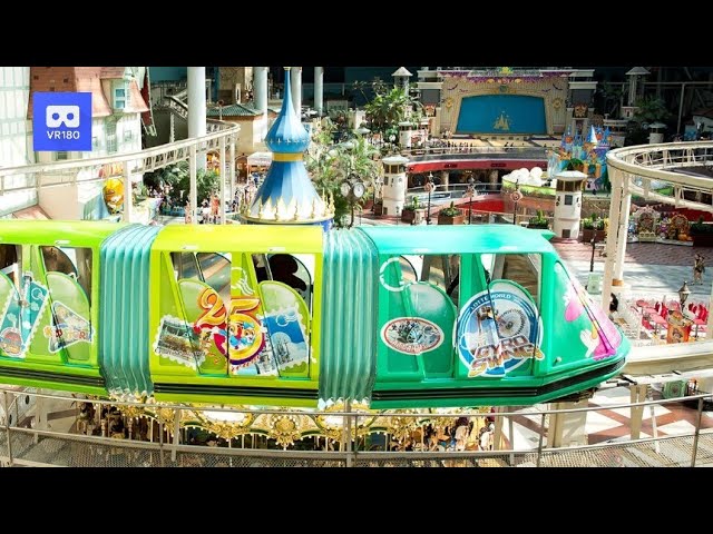 3D 180VR 4K Monorail Rider Lotte World Amusement Theme Park 360VR