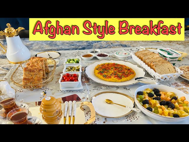 Afghan style breakfast | Best Afghan Breakfast 🥞