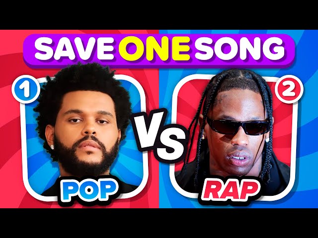 POP vs RAP: Save One Drop One Song 🎵 | Music Quiz Challenge