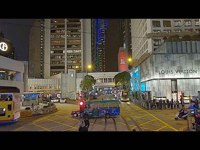 🔴 HONG KONG DOUBLE DECKER LIVE TRAM 24/7&LIVE CHAT. VIRTUAL TRAM RIDE Live CAB View. Tram Live View