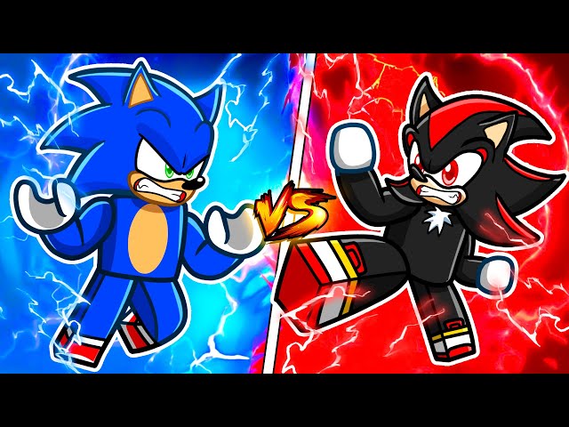 Sonic VS Shadow in Roblox!