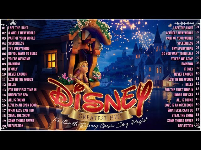 Classic Disney Songs 🦴Disney Songs To Sing Along 🍡 Walt Disney's Best Classic Movie Soundtracks