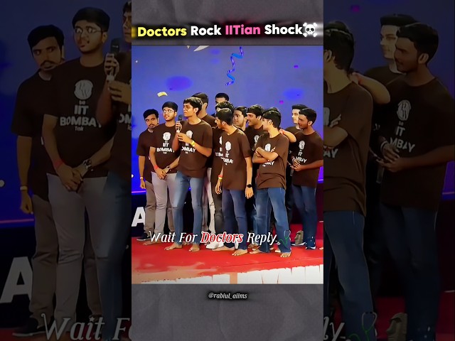 Doctor Cooked IITians🗿☠️ AIIMS vs IIT #aiimsdelhi #iit #motivation