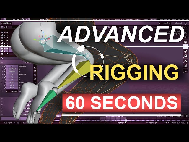 Blender 2.82 : Advanced Rigging In 60 Seconds! (Double Joints)